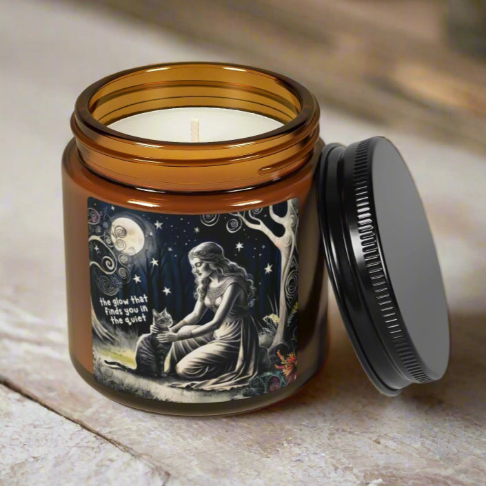 The "Glow That Finds You" Scented Candle – Moonlit Goddess Jar