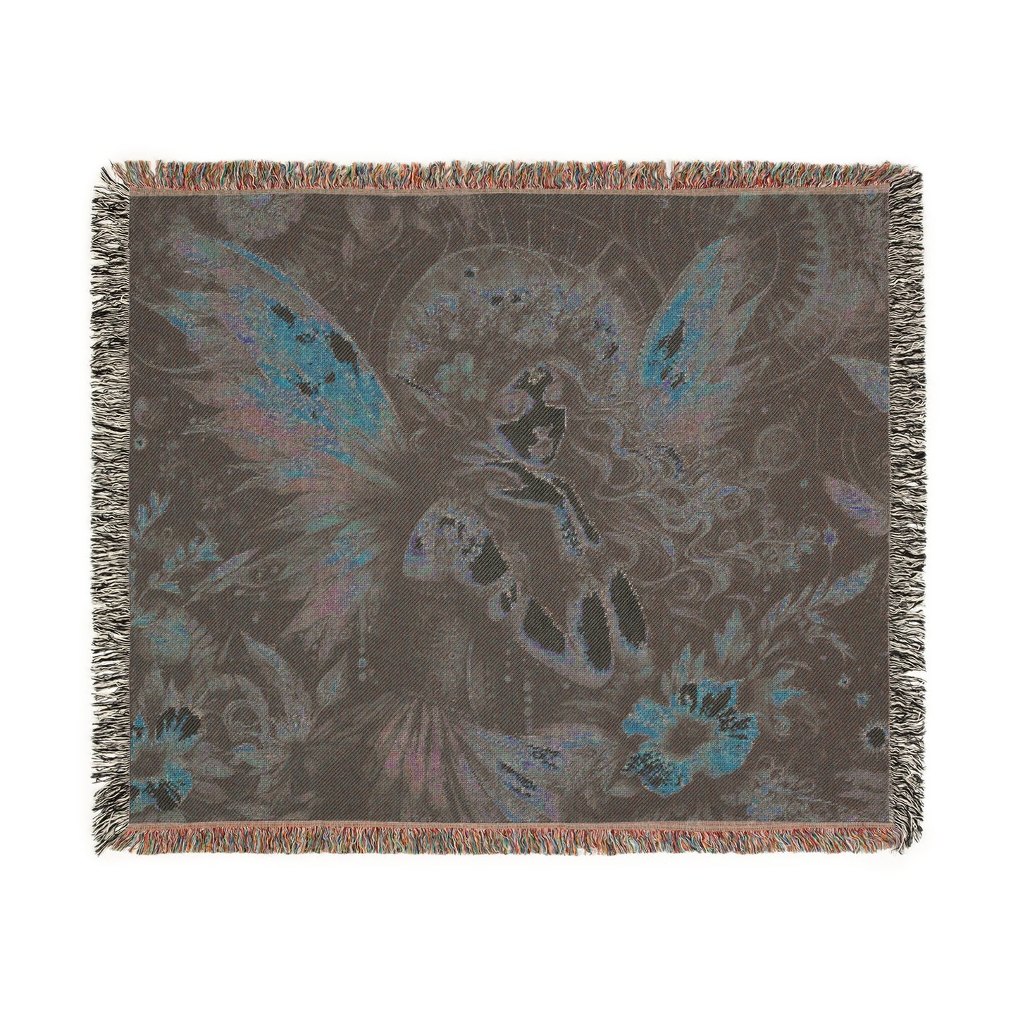 Woven Blanket - Dreamy Vintage Cosmic Fairy