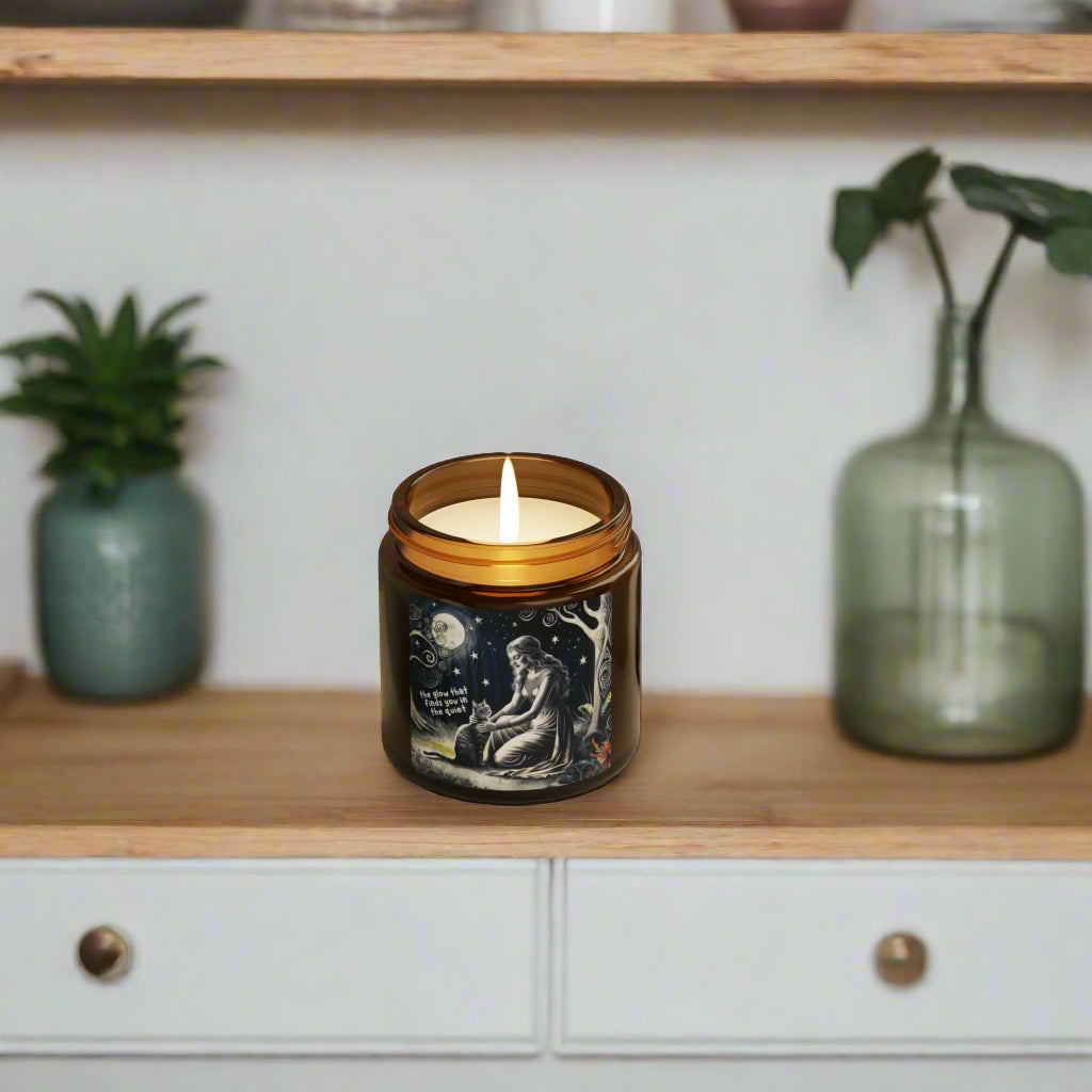 The "Glow That Finds You" Scented Candle – Moonlit Goddess Jar