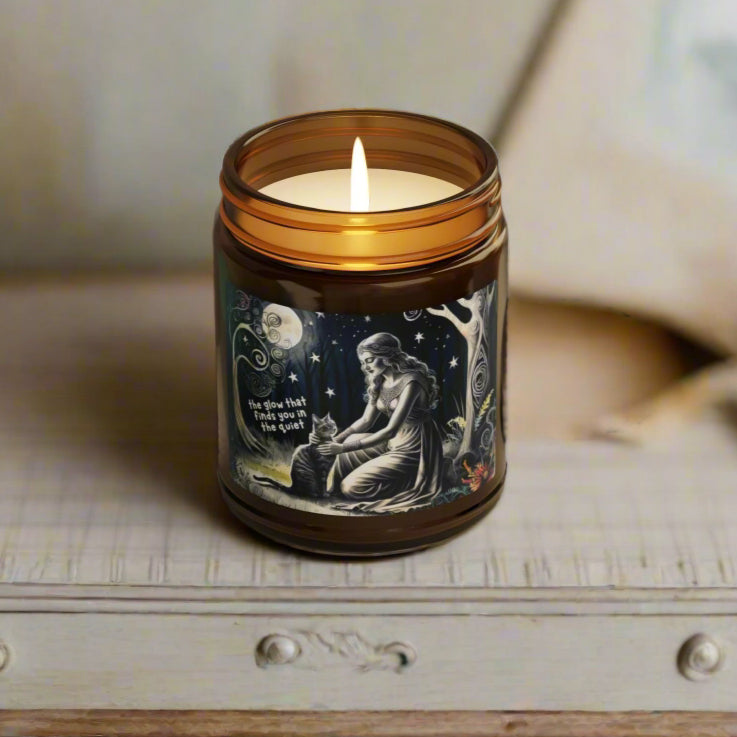 The "Glow That Finds You" Scented Candle – Moonlit Goddess Jar