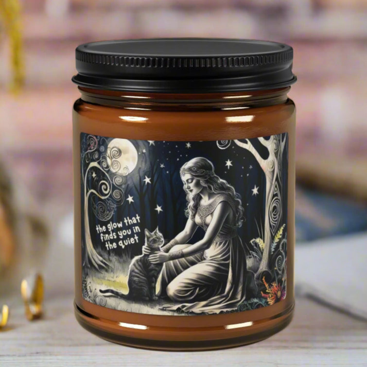 The "Glow That Finds You" Scented Candle – Moonlit Goddess Jar