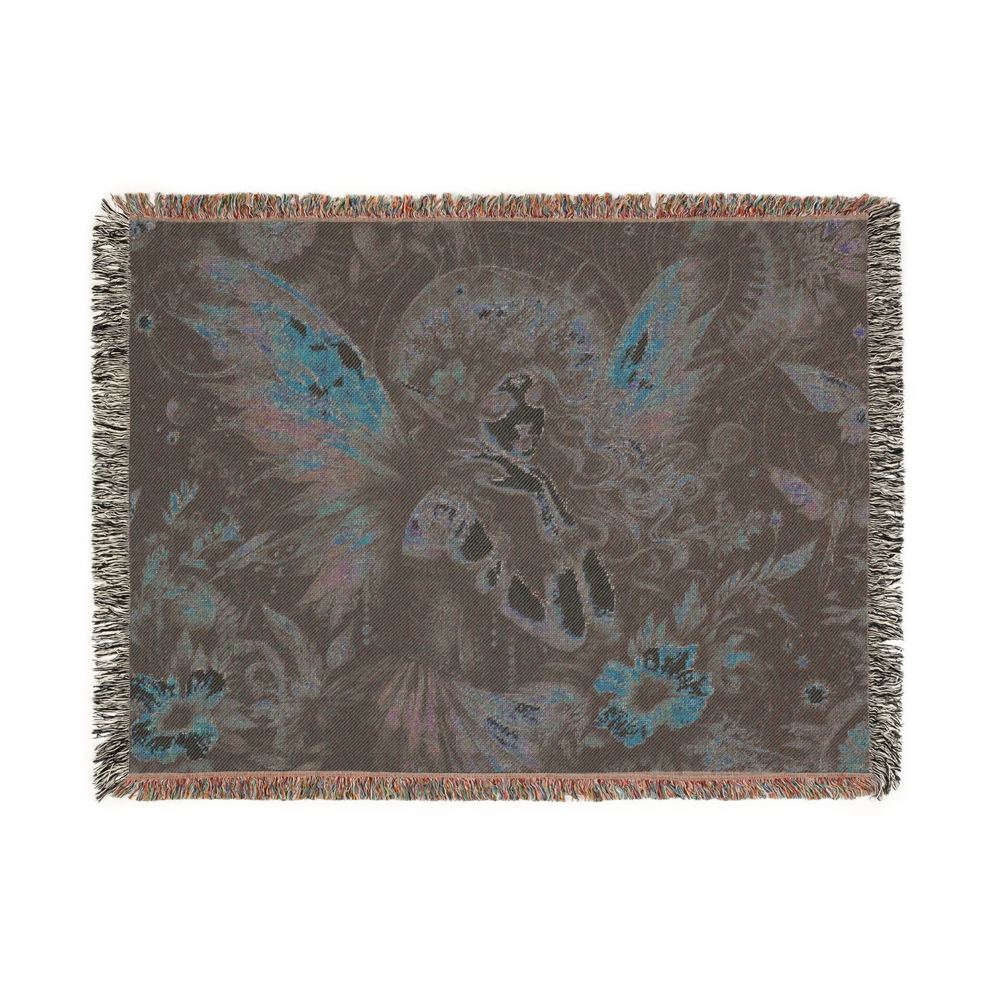 Woven Blanket - Dreamy Vintage Cosmic Fairy