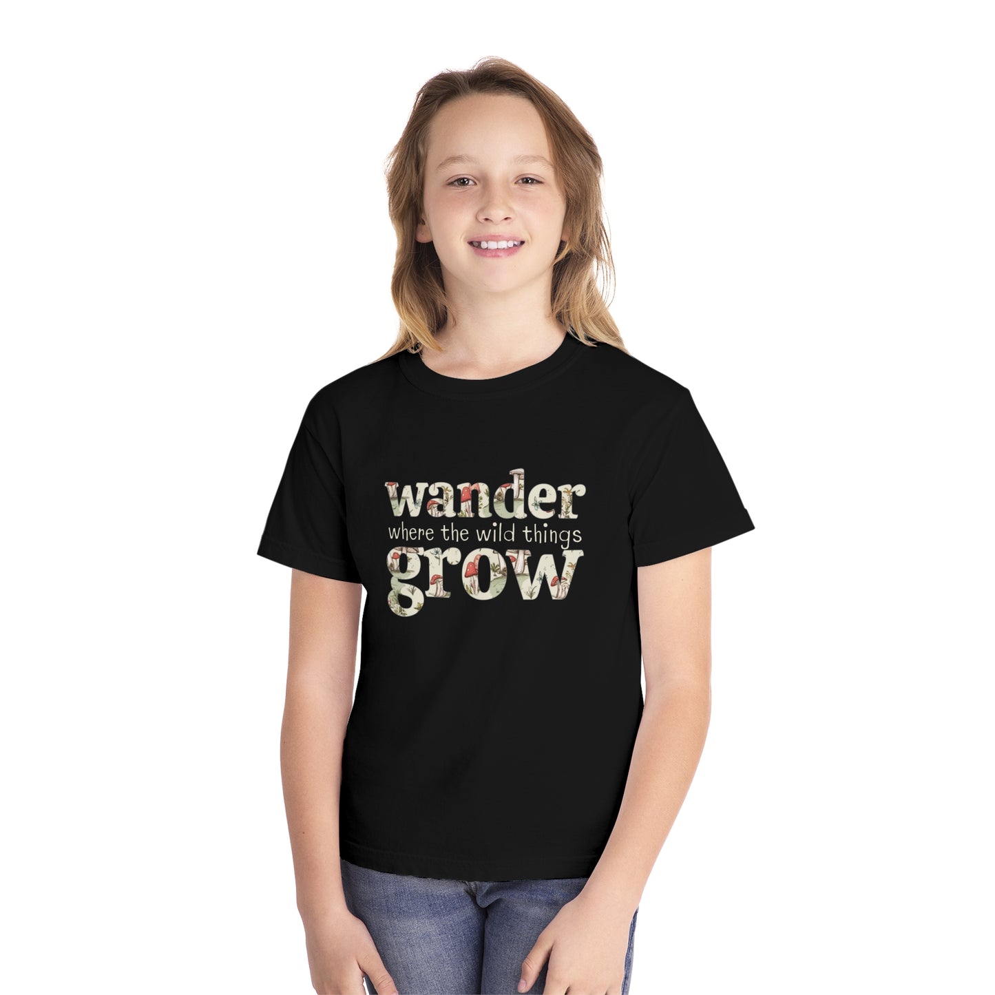 Wander Where the Wild Things Grow T-Shirt | Youth XS-XL | Match with Mom