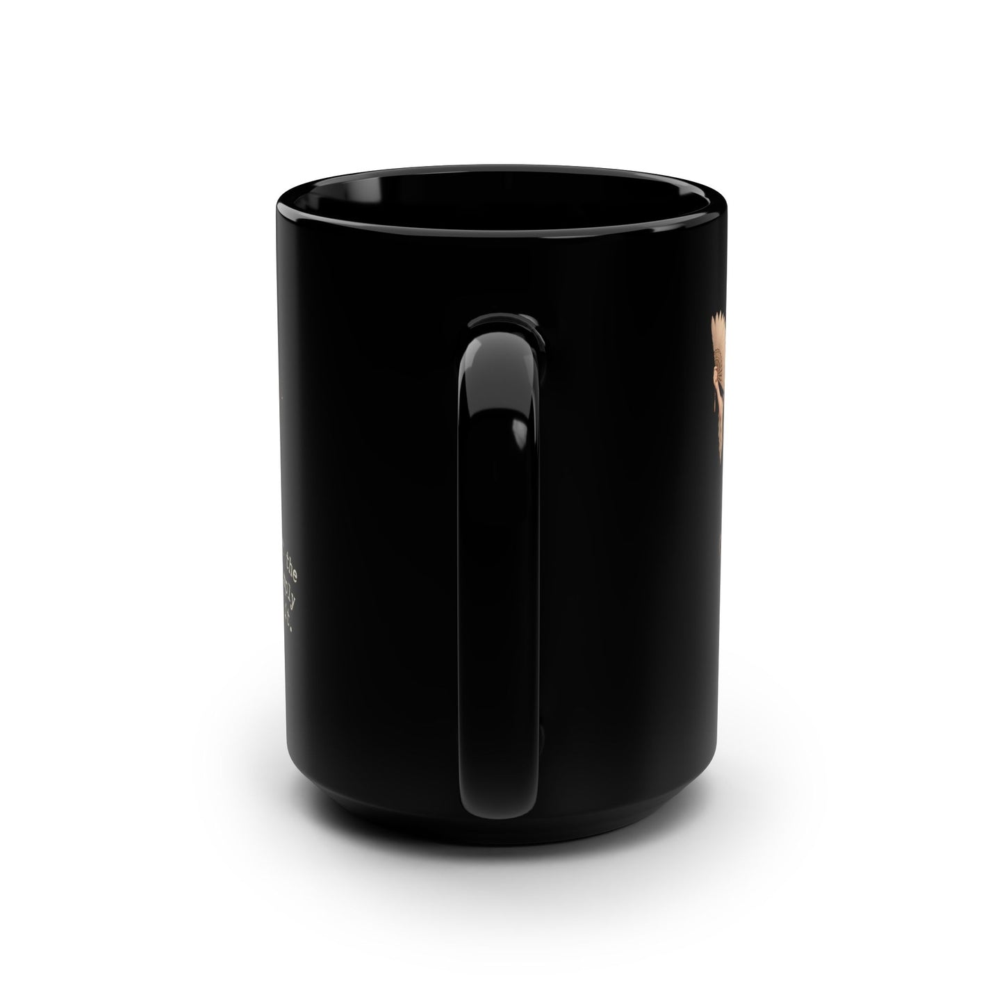 Drama Narrator Mug | 15oz Black Coffee Cup, Perfect Gift for Writers | Fairy Theme