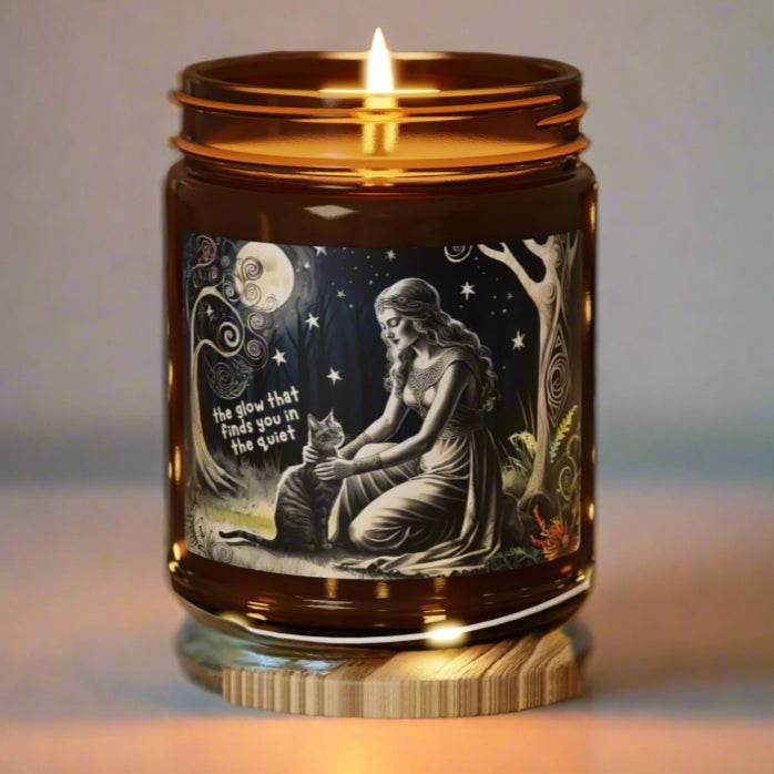 The "Glow That Finds You" Scented Candle – Moonlit Goddess Jar