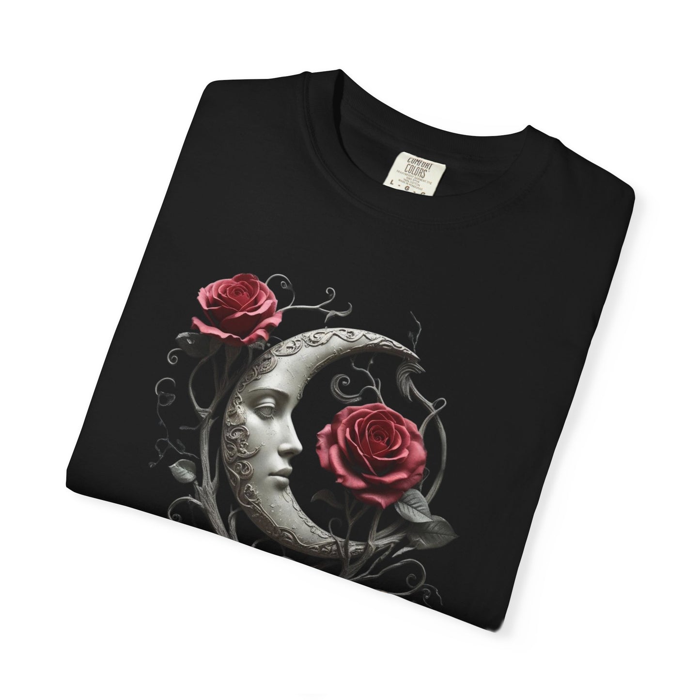 Mary Shelley Quote Comfort Colors Garment Dyed T-Shirt | Gothic Literature Moon Rose Tee | Dark Academia Victorian Fashion | Literary Gift