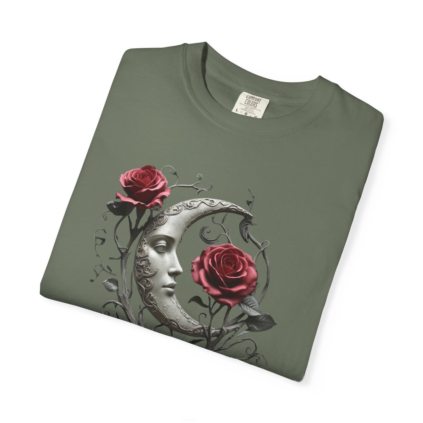 Mary Shelley Quote Comfort Colors Garment Dyed T-Shirt | Gothic Literature Moon Rose Tee | Dark Academia Victorian Fashion | Literary Gift
