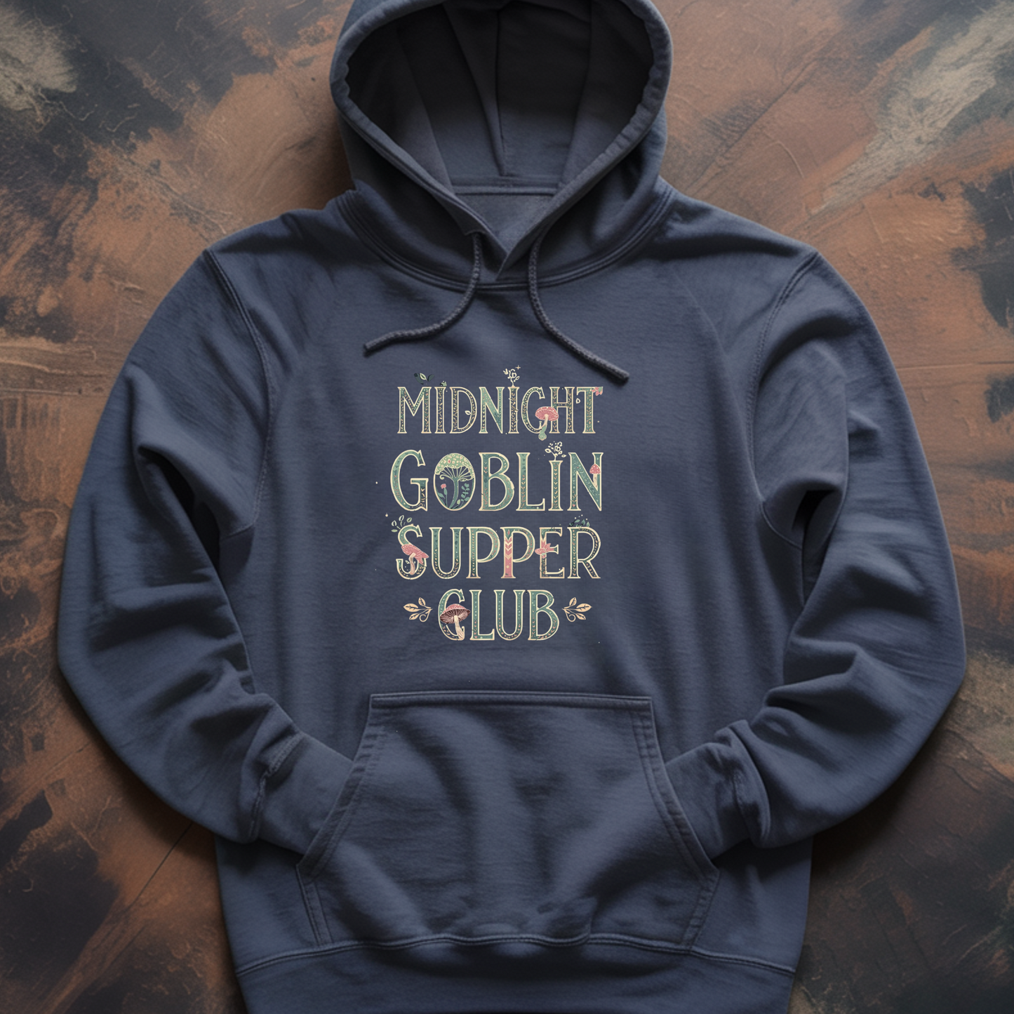 Midnight Goblin Supper Club Hoodie | Goblincore Pullover for Fantasy Lovers