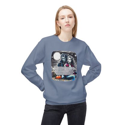 Midnight Harvest Hayride (Beautiful Monsters Collection) - Unisex Midweight Softstyle Fleece Crewneck Sweatshirt, Multiple Colors Available