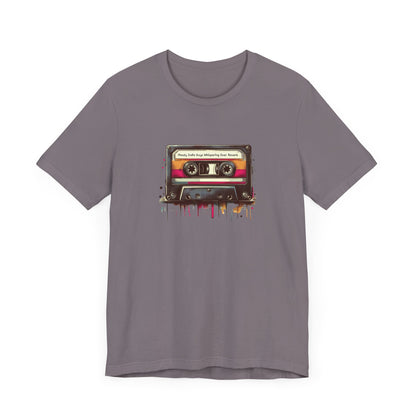 "Moody Indie Guys Whispering Over Reverb" Mixtape T-shirt - Unisex Jersey Short Sleeve Tee