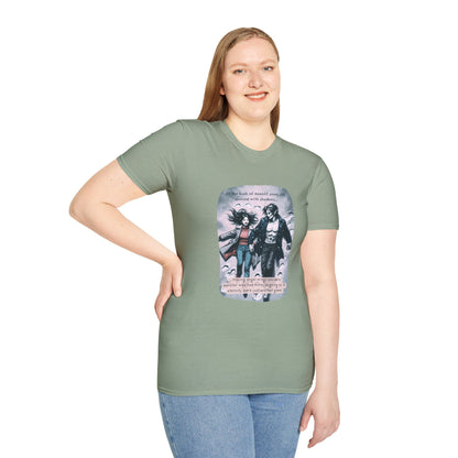 Snow Angels and Shadows (Beautiful Monsters Collection) - Unisex Softstyle T-Shirt, Multiple Colors Available