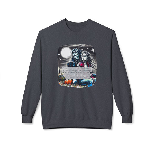 Midnight Harvest Hayride (Beautiful Monsters Collection) - Unisex Midweight Softstyle Fleece Crewneck Sweatshirt, Multiple Colors Available