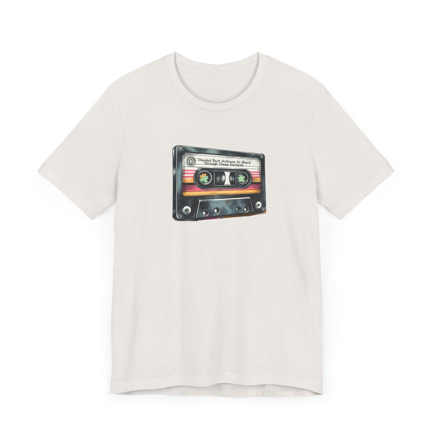 Funny 'Stepdad Rant Anthems' Mixtape T-shirt - Unisex Jersey Short Sleeve Tee in Multiple Colors