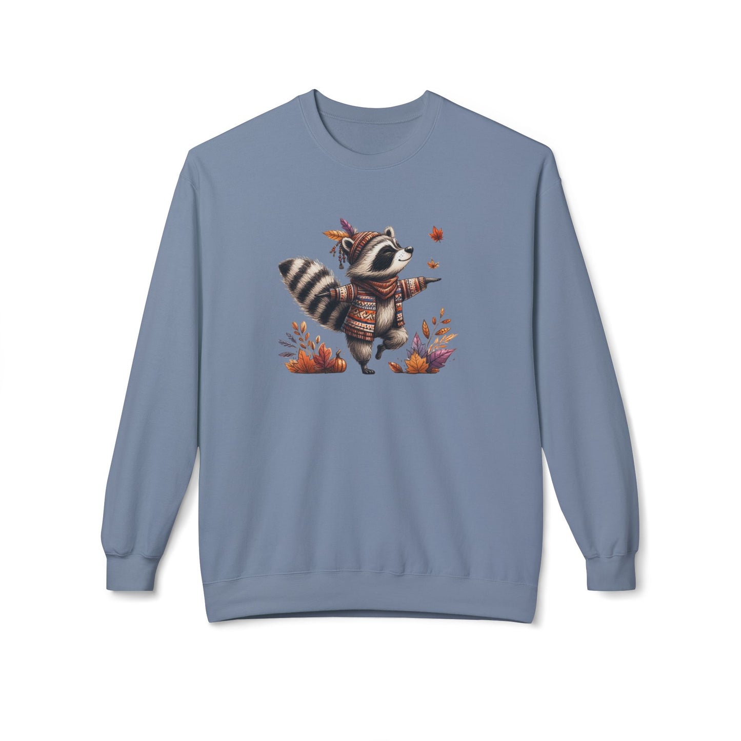 Racoon's Bliss - Unisex Midweight Softstyle Fleece Crewneck Sweatshirt, Multiple Colors Available