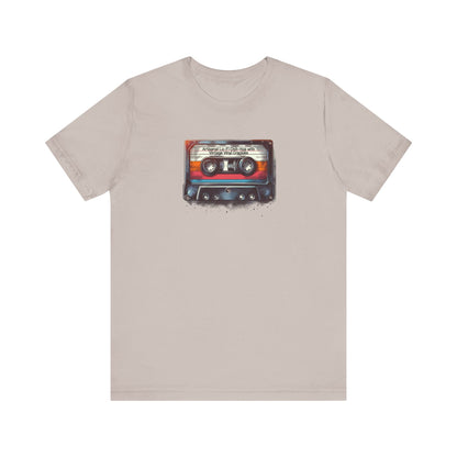 Mixtape Tee with Funny Hyper-Specific Theme - 'Artisanal Lo-Fi Chill-Hop with Vintage Vinyl Crackles' Unisex T-Shirt