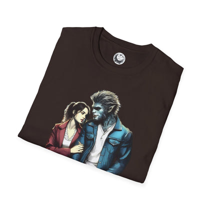 Stroll with a Teenage Werewolf (Beautiful Monsters Collection) - Unisex Softstyle T-Shirt, Multiple Colors Available