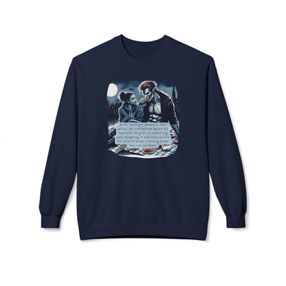 Midnight Picnic: A Love Story (Beautiful Monsters Collection) - Unisex Midweight Softstyle Fleece Crewneck Sweatshirt, Multiple Colors Available