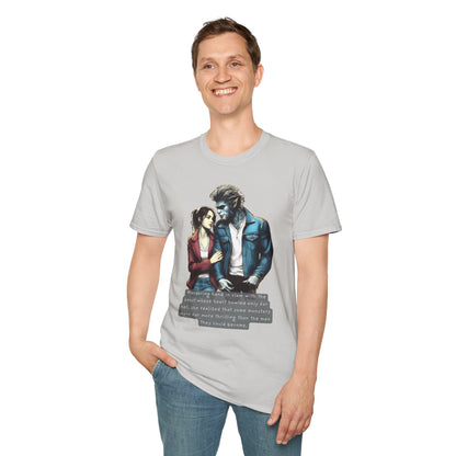 Stroll with a Teenage Werewolf (Beautiful Monsters Collection) - Unisex Softstyle T-Shirt, Multiple Colors Available