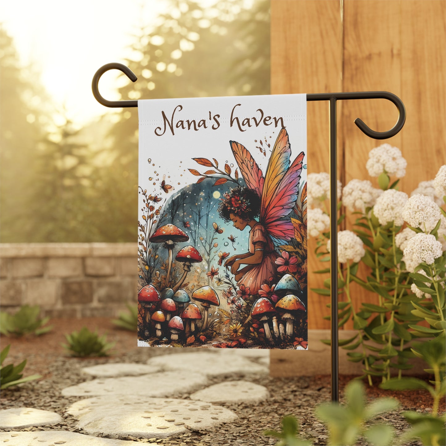 Customizable Garden Flag - Autumn Fairy's Haven