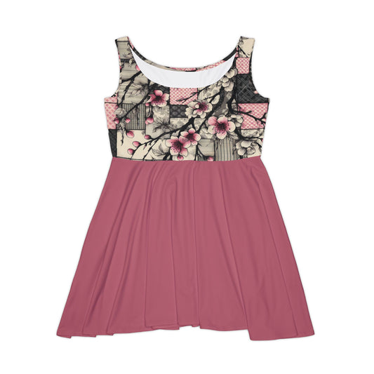 Skater Dress - Cherry Blossom Patchwork