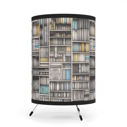 Tripod Table Lamp - Magical Library Patchwork