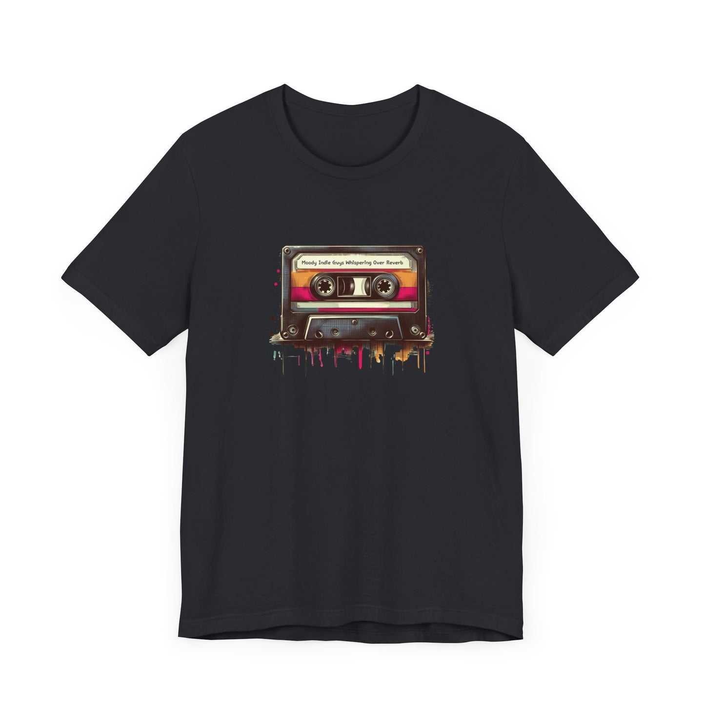 "Moody Indie Guys Whispering Over Reverb" Mixtape T-shirt - Unisex Jersey Short Sleeve Tee