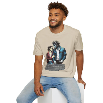 Stroll with a Teenage Werewolf (Beautiful Monsters Collection) - Unisex Softstyle T-Shirt, Multiple Colors Available