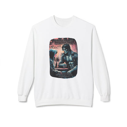 An Unexpected Companion (Beautiful Monsters Collection) - Unisex Midweight Softstyle Fleece Crewneck Sweatshirt, Multiple Colors Available