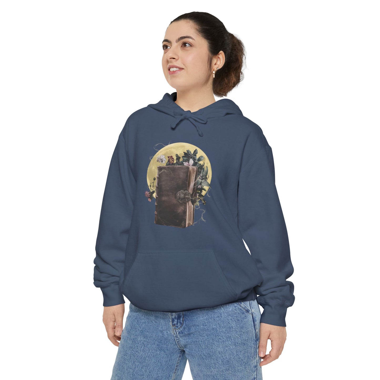Spellbook Comfort Colors Hoodie - Mystical Grimoire Sweatshirt for Halloween, Witches, & Dreamers - Unisex Fit