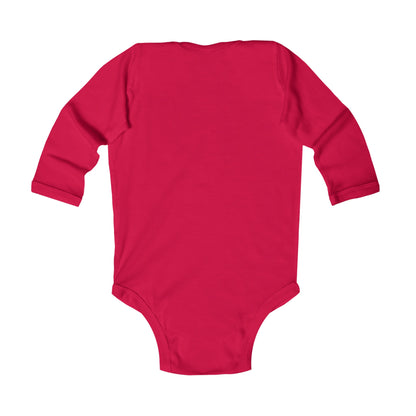 Baby Long Sleeve Bodysuit - Meditative Autumn Cat, Sizes Up to 18mo, Multiple Colors Available