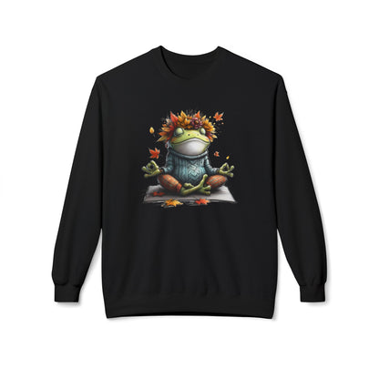 Frog's Bliss - Unisex Midweight Softstyle Fleece Crewneck Sweatshirt, Multiple Colors Available