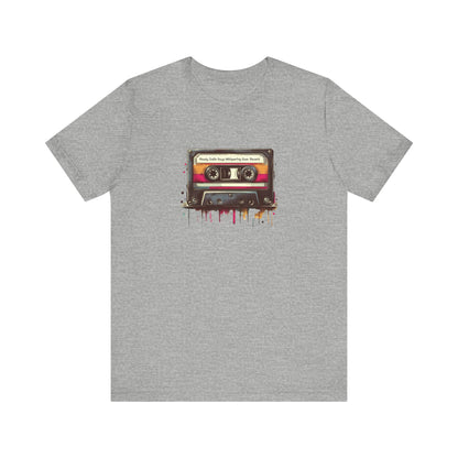 "Moody Indie Guys Whispering Over Reverb" Mixtape T-shirt - Unisex Jersey Short Sleeve Tee