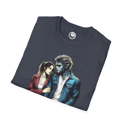 Stroll with a Teenage Werewolf (Beautiful Monsters Collection) - Unisex Softstyle T-Shirt, Multiple Colors Available