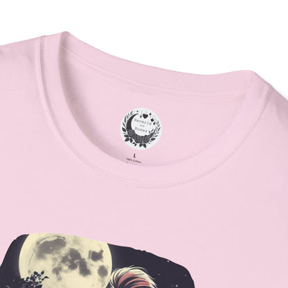 Tune Under the Moon (Beautiful Monsters Collection) - Unisex Softstyle T-Shirt, Multiple Colors Available