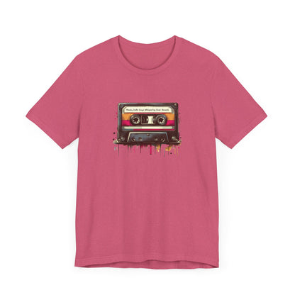 "Moody Indie Guys Whispering Over Reverb" Mixtape T-shirt - Unisex Jersey Short Sleeve Tee