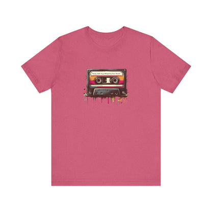 "Moody Indie Guys Whispering Over Reverb" Mixtape T-shirt - Unisex Jersey Short Sleeve Tee