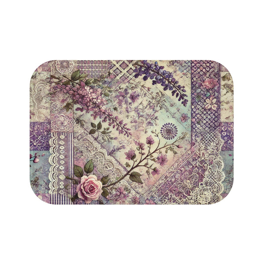 Bath Mat - Romantic Wisteria and Lace