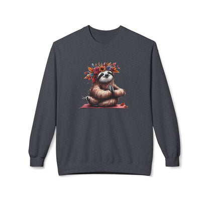 Sloth's Bliss - Unisex Midweight Softstyle Fleece Crewneck Sweatshirt, Multiple Colors Available