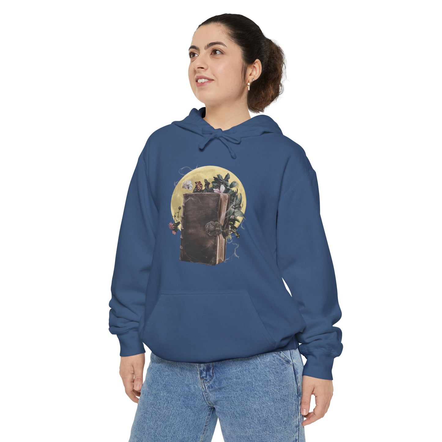 Spellbook Comfort Colors Hoodie - Mystical Grimoire Sweatshirt for Halloween, Witches, & Dreamers - Unisex Fit