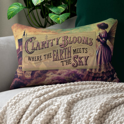 Lumbar Pillow - Earth Meets Sky Victorian Fairy