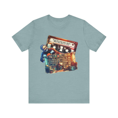 Vintage Vinyl Lover T-Shirt - 'Songs Dad Claims Were Better On Vinyl' Mixtape Tee - Retro Father's Day Gift & Music Enthusiast Shirt