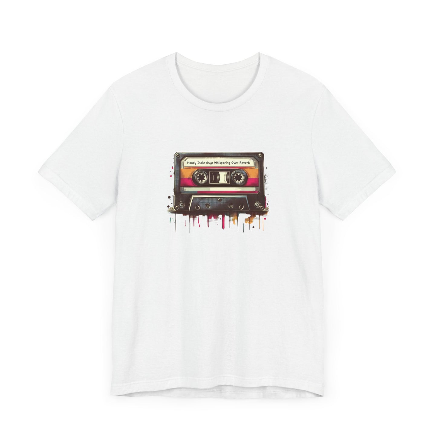 "Moody Indie Guys Whispering Over Reverb" Mixtape T-shirt - Unisex Jersey Short Sleeve Tee