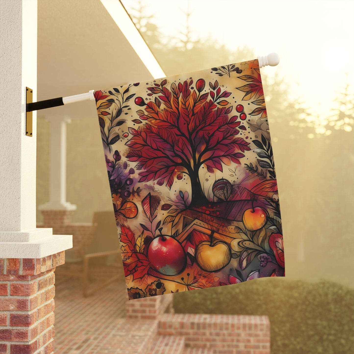 Porch or Yard Flag / Garden Banner - Majestic Autumn Tree