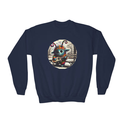 Youth Crewneck Sweatshirt - Jamblie Monster (Multiple Colors Available)