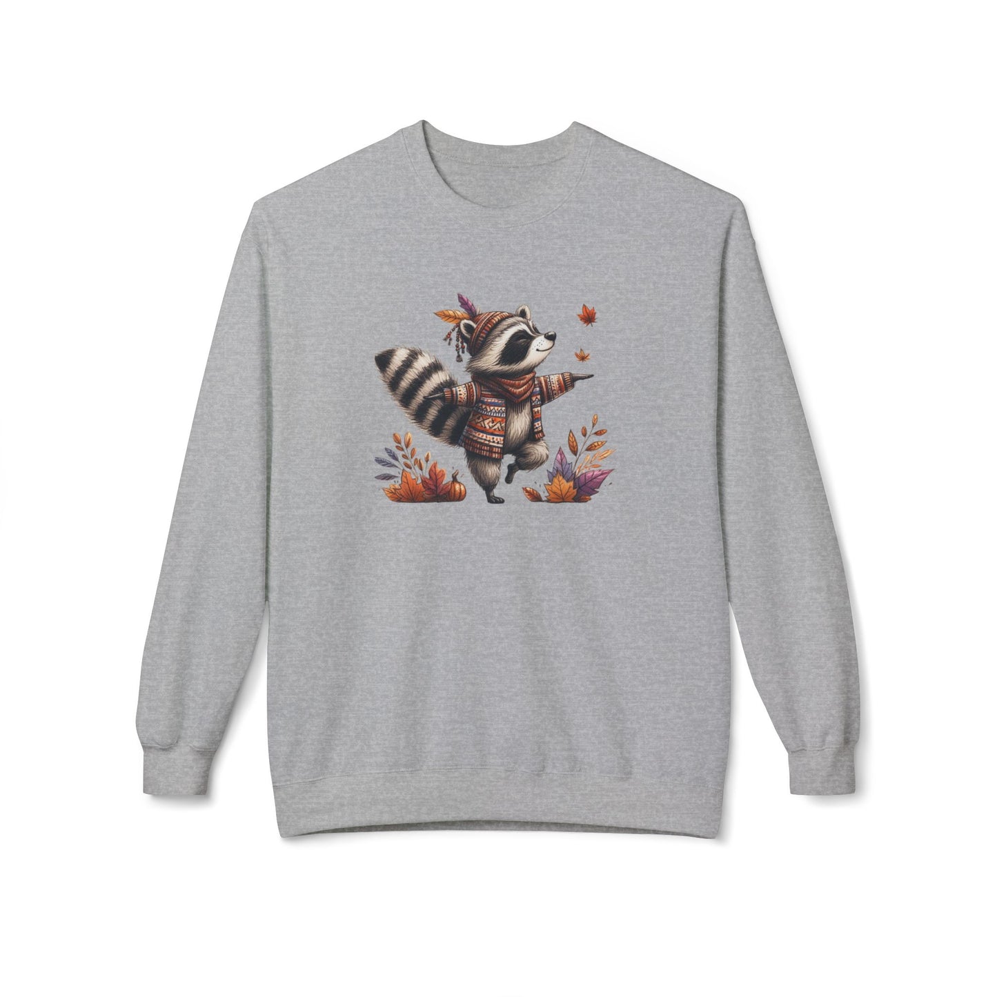 Racoon's Bliss - Unisex Midweight Softstyle Fleece Crewneck Sweatshirt, Multiple Colors Available