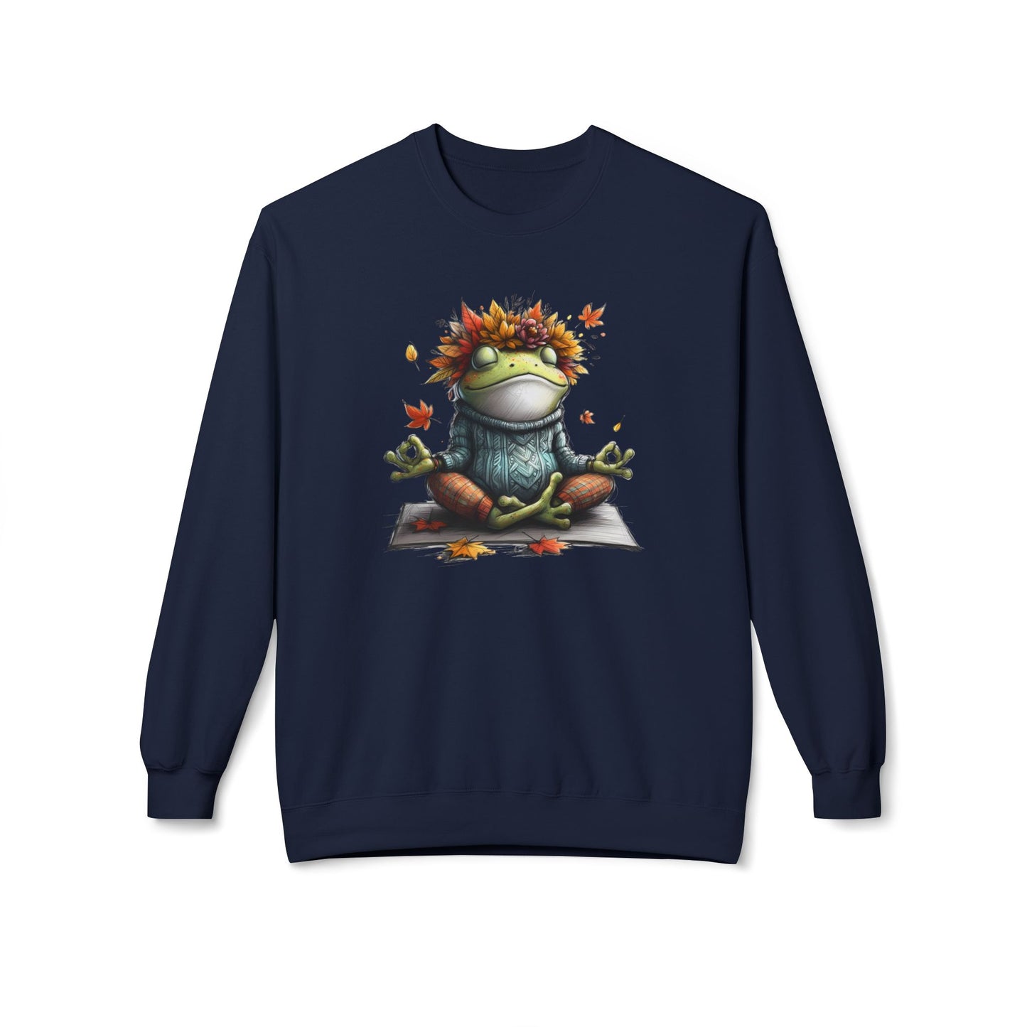 Frog's Bliss - Unisex Midweight Softstyle Fleece Crewneck Sweatshirt, Multiple Colors Available