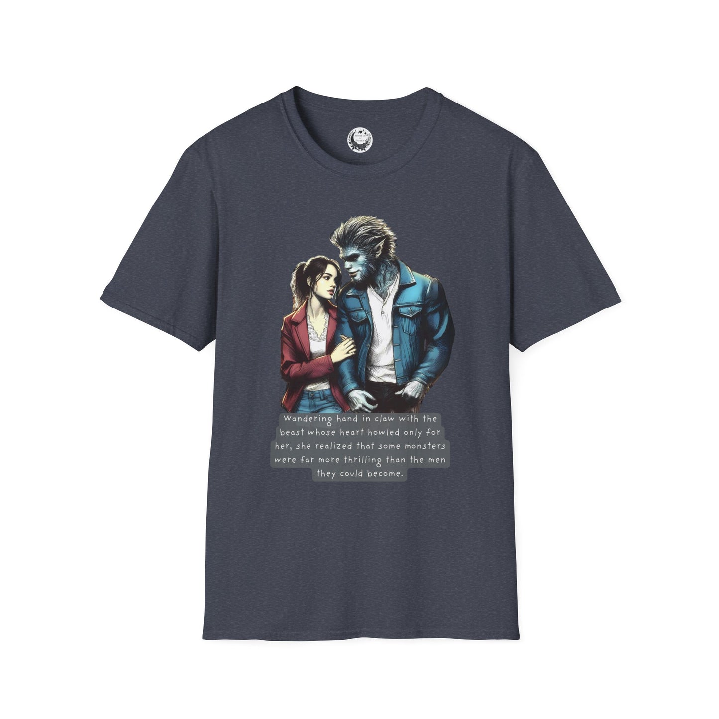 Stroll with a Teenage Werewolf (Beautiful Monsters Collection) - Unisex Softstyle T-Shirt, Multiple Colors Available