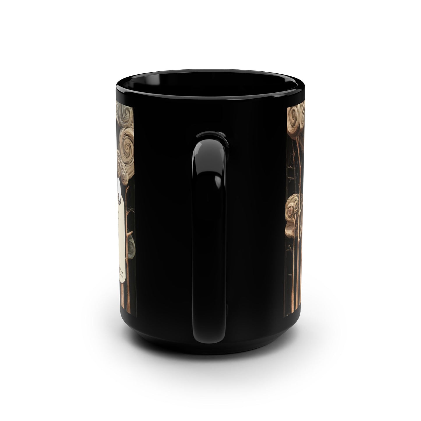 Forest Lovers Mug with John Muir Quote, "And Into the Forest I Go" Coffee or Tea Cup, 15oz Black Ceramic Mug, Gift for Nature Enthusiasts
