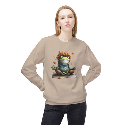 Frog's Bliss - Unisex Midweight Softstyle Fleece Crewneck Sweatshirt, Multiple Colors Available