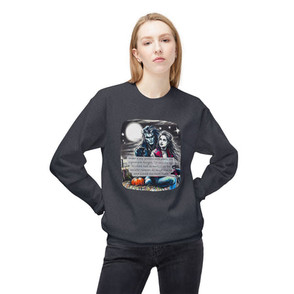 Midnight Harvest Hayride (Beautiful Monsters Collection) - Unisex Midweight Softstyle Fleece Crewneck Sweatshirt, Multiple Colors Available